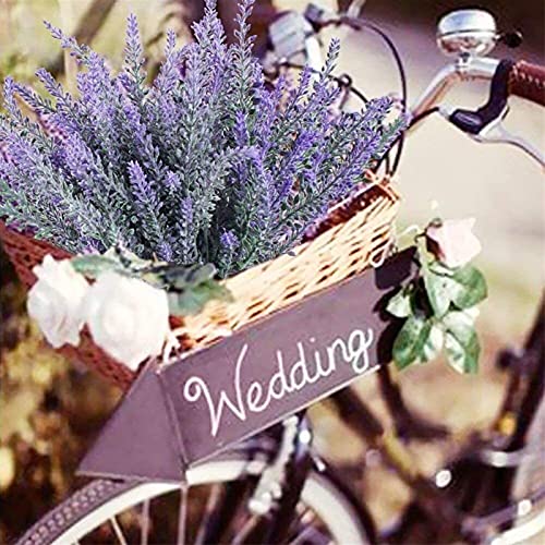 Flores decorativas para el hogar con diseño de ramo de lavanda provenzal 8