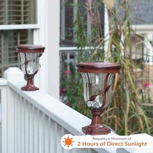 Gama Sonic 113B533 Outdoor Solar Post Light, Mediterranean Style thumb #2