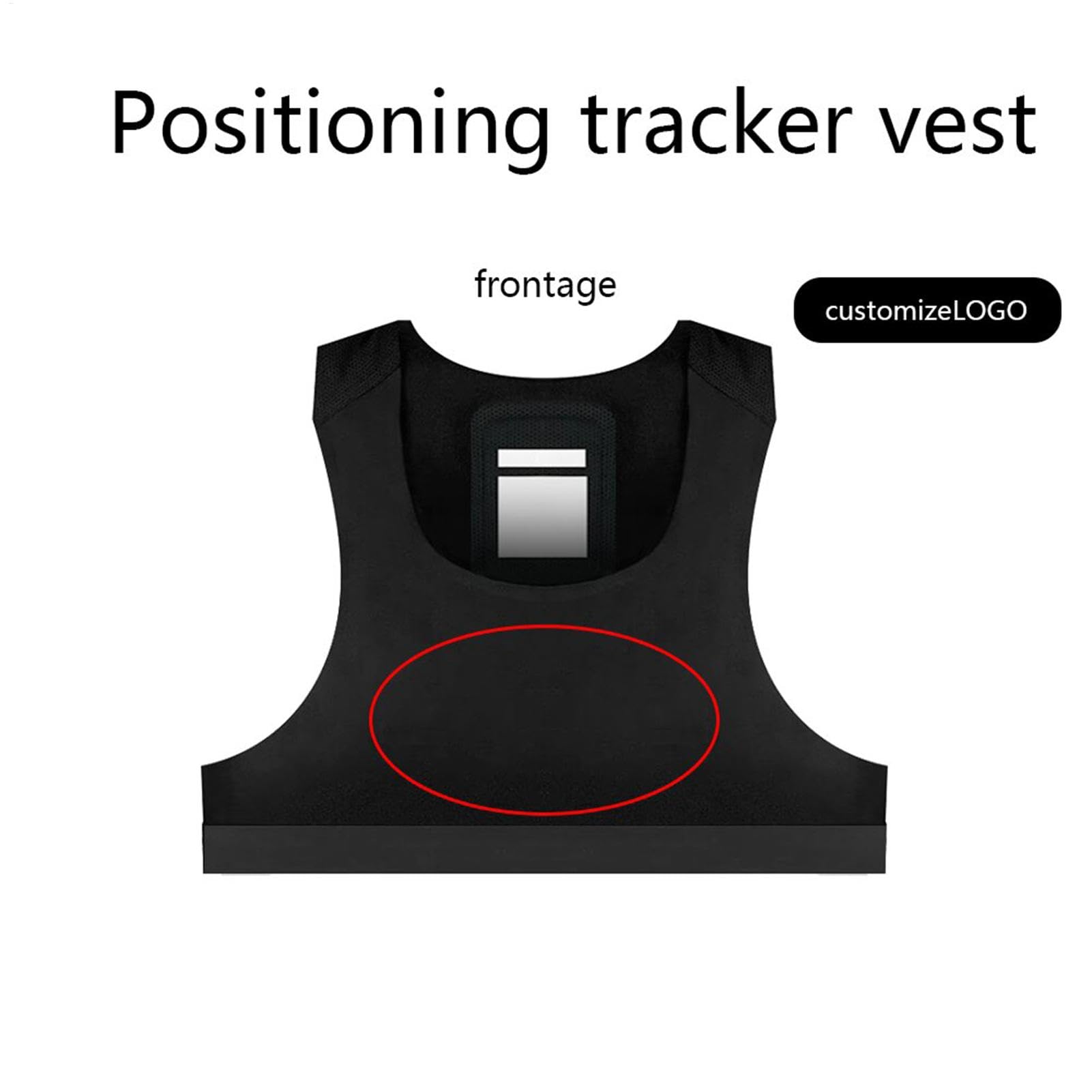 Generic Athlete Series Football GPS Tracker Vest (no Tracker) Gilet da allenamento da calcio traspirante per esercizi fitness canotta da allenamento per calcio