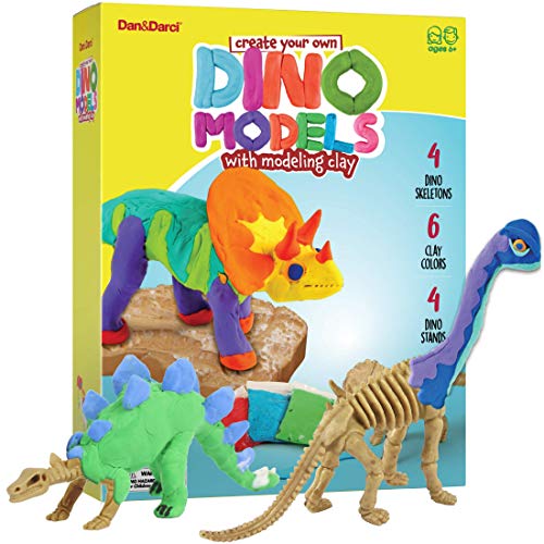 Dan&Darci Create Your Own Dino Models with Modeling Clay Build a