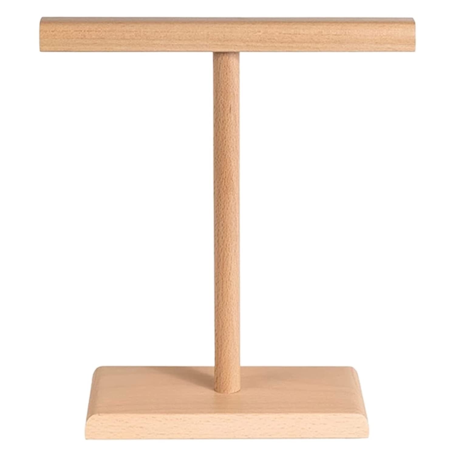 MRKU Headphone Stand Holder Headset Hook Hanger Desktop Creative Wood With Solid Heavy Base