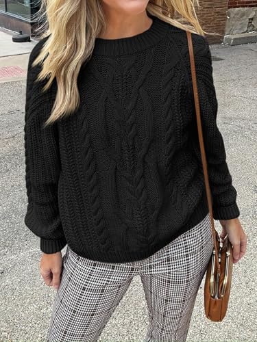 Image of Cicy Bell Womens Oversized Cable Knit Sweaters Fall Chunky Pullover