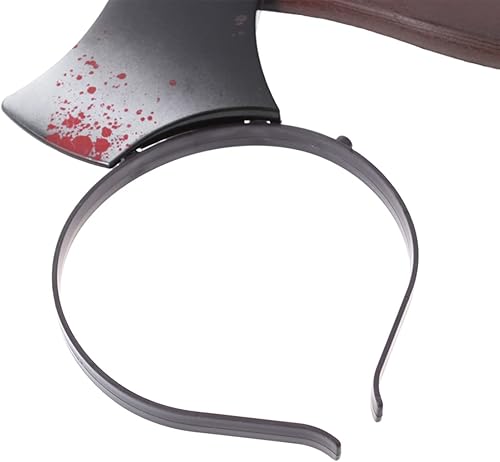 Miniatura 9 de BESTOYARD Diadema de plástico con hacha sangrienta para Halloween, diadema de Zombie Halloween Horror, diademas divertidas para Halloween, diademas