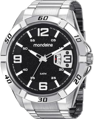 Relogio Mondaine Masculino Ref: 53834g0mvne1 Casual Prateado