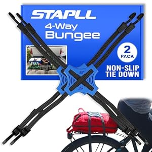 STAPLL Tack Strap 4-Wege-Bungee-Gurte Blau (2er-Pack)