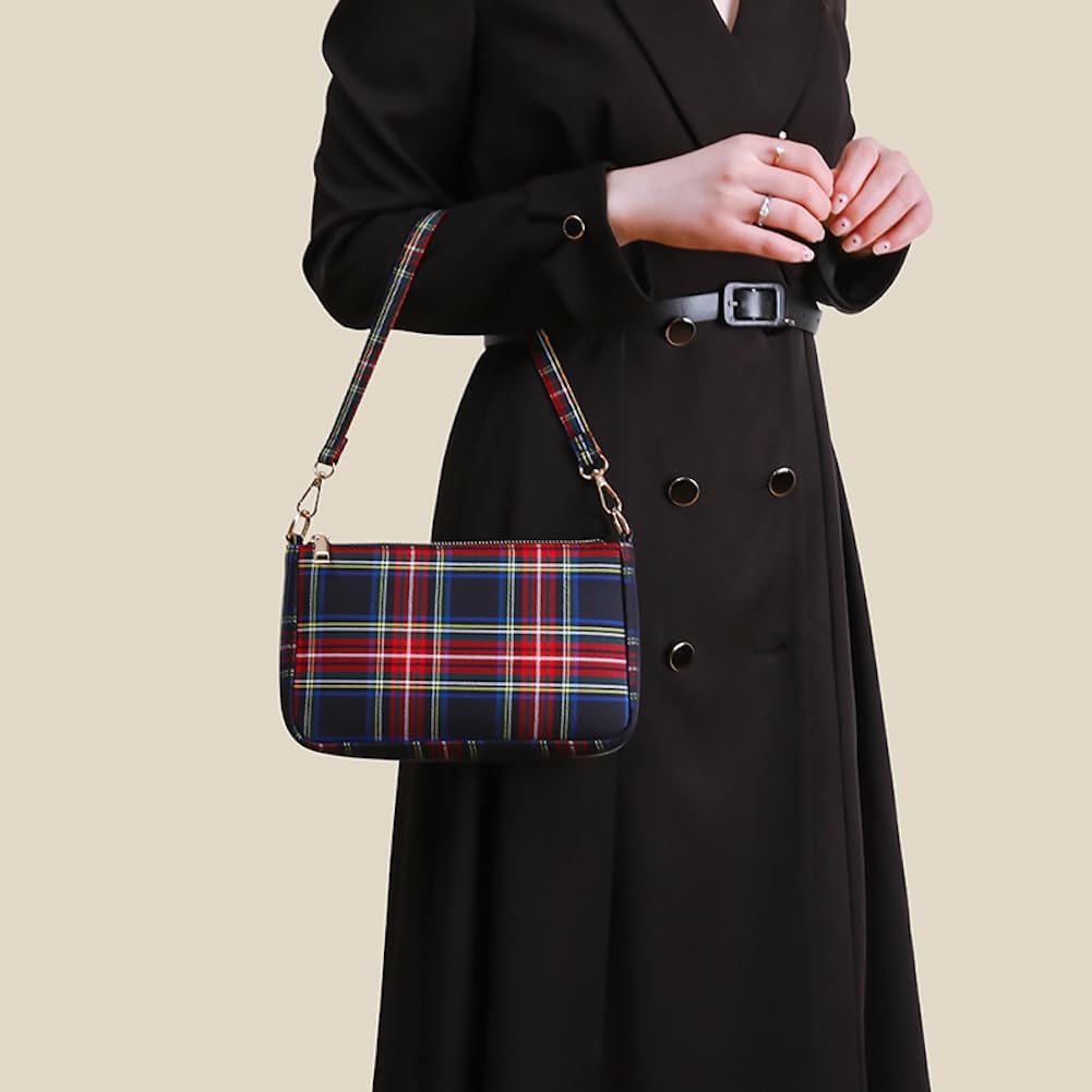 Plaid Crossbody Bags for Women,Stocking Stuffers for Teens - Image 6