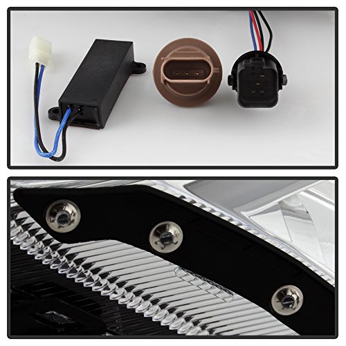 Carpart4U Aftermarket For 2010-2012 Fusion Light Tube Style Drl Headlights #TOP3