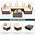 Pamapic Patio Furniture Set, 7 Pieces Modular Outdoor Sectional, Patio Sectional Sofa Conversation Set, Rattan Sofa with Coffee Table and Washable Cushions Covers, Brown Rattan and Beige Cushions
