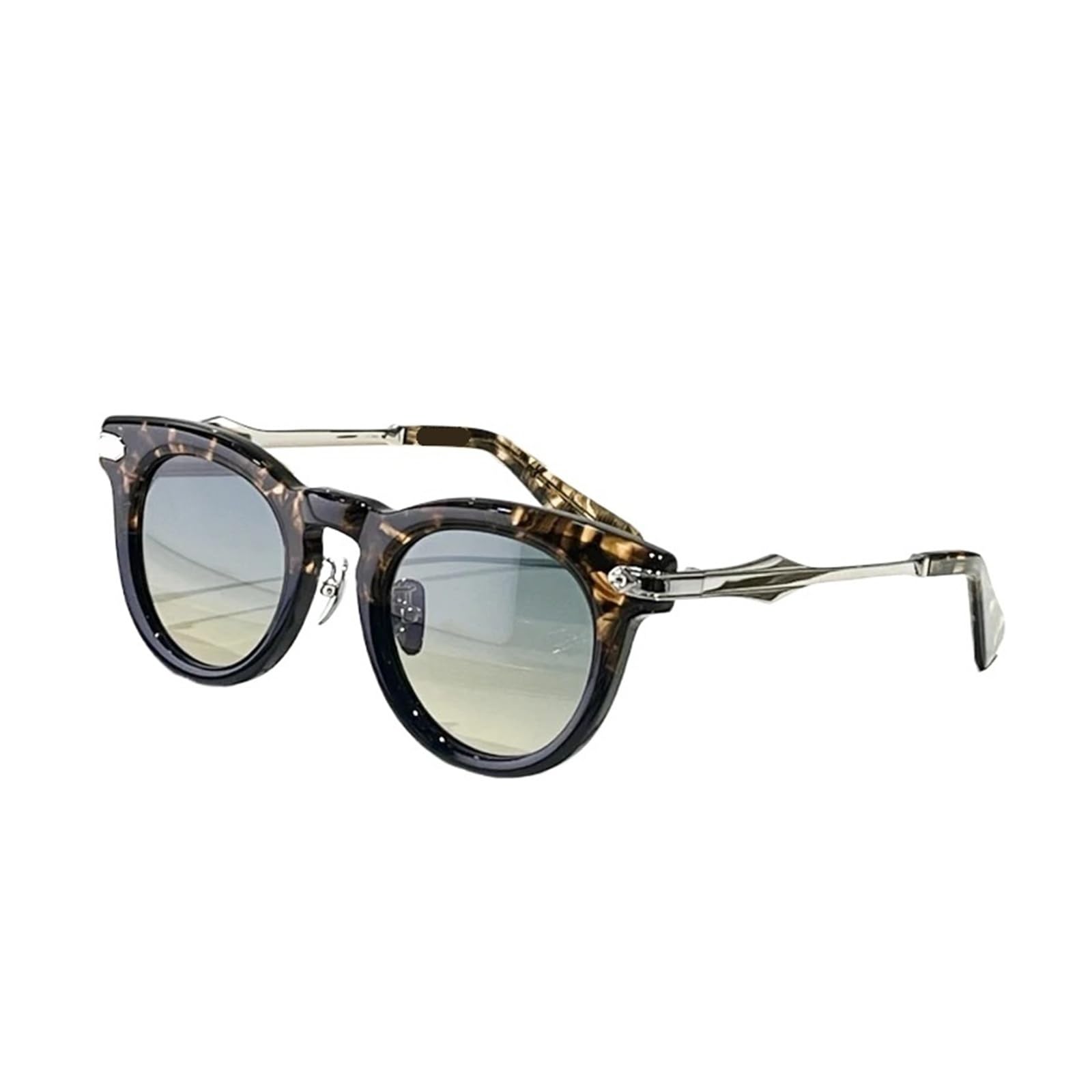 Genérico Gafas de sol ovaladas for hombres y mujeres con lentes degradados estuche