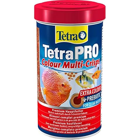 Tetra Pro Colour Multi-Crisps - Premium Fischfutter mit Farbkonzentrat für schöne, farbenprächtige Fische, 500 ml Cover