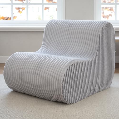 アイリスプラザ 雲ようなやわらかさ L字ウレタンソファ おしゃれ かわいい 一人掛け ブークレカバー グレー FDL-150K