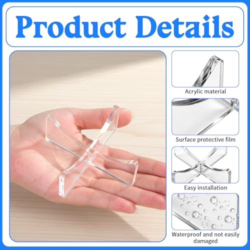 Gtziqa 6 Stück Acryl Ballhalter, Präsentationsständer für Fußball, Basketball, Volleyball, Rugby, Handball Bowling. Transparente Halterung zur Aufbewahrung Ausstellung von Sportbällen, Trophäen