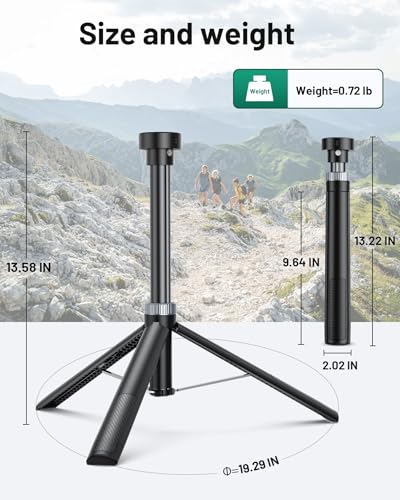 Image of Starlink Mini Tripod Stand Mount for All Starlink Mini Models | Portable Starlink Mini Tripod Stand Mount with Aluminum Tripod Adapter for RV, Camping, Outdoor Setups