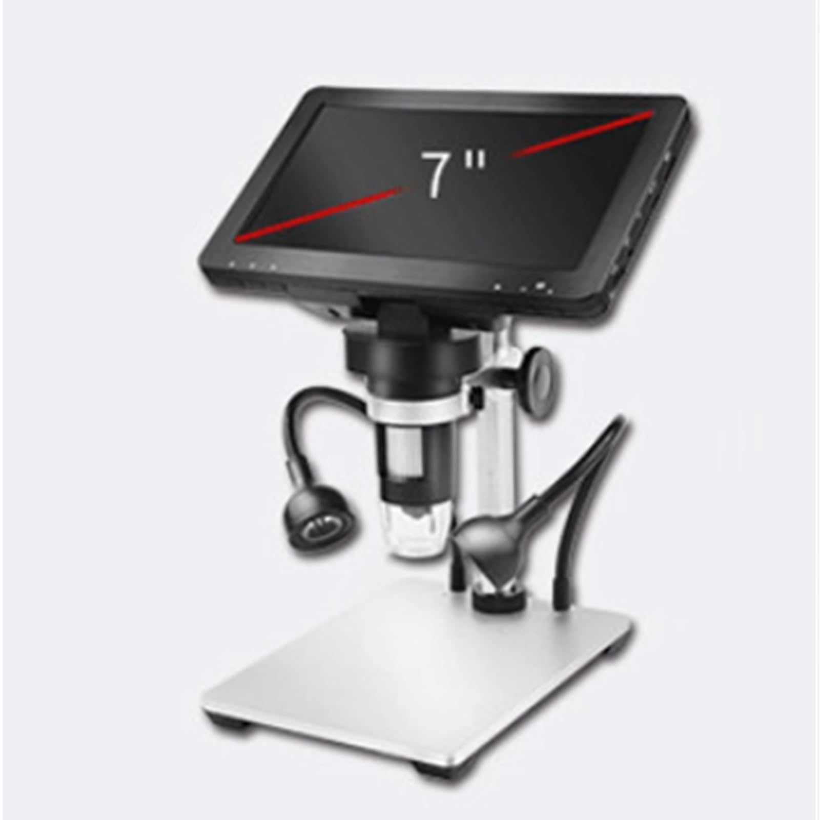 Digitales Mikroskop. Mikroskop 1200X 7 LCD-Display Digital LED Video Metallständer Tragbar