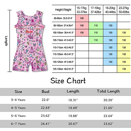 image for Idgreatim Little Girls Candy Ice Cream Gymnastics Leotards Pretty 3D G