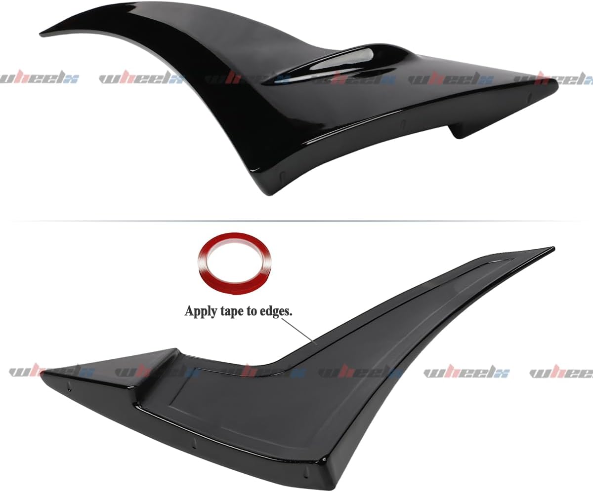 Front Lip Compatible with BMW F80 M3 / F82 F83 M4, Gloss Black Bumper Air Dam Lower Chin Spoiler Splitter, Protection Body - WheelX