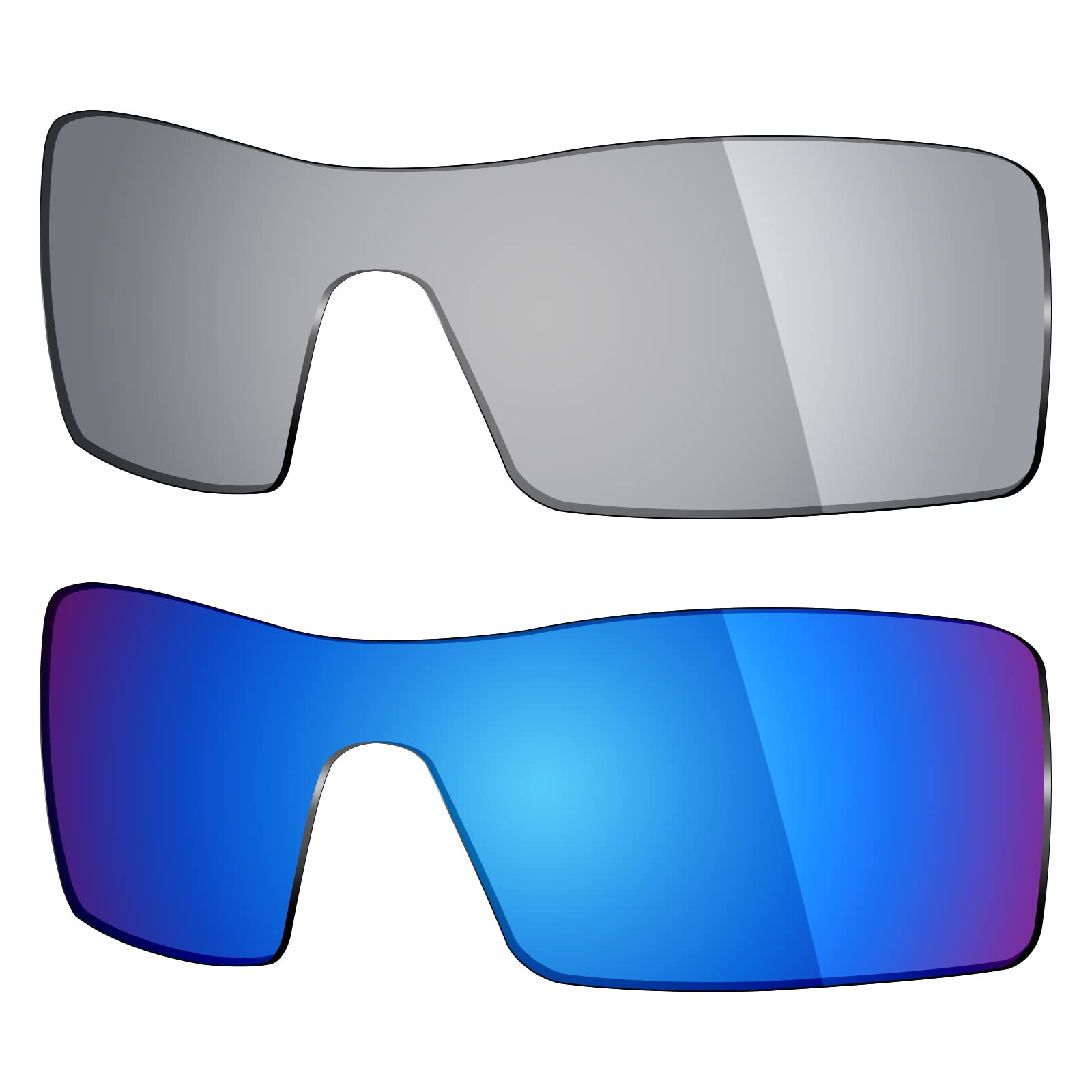 Mryok 2 Pair Polarized Replacement Lenses for Oakley Oil Rig Sunglass - Options