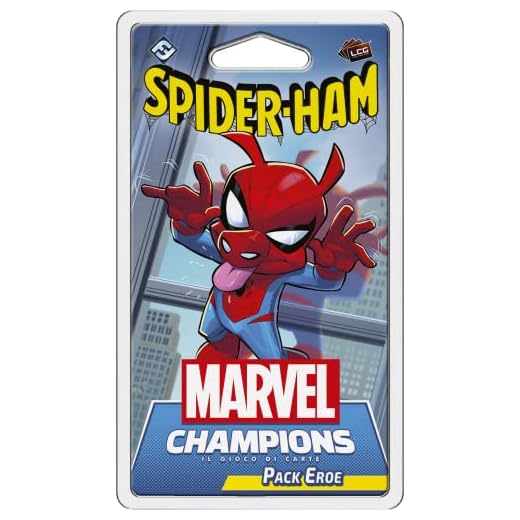Asmodee - Marvel Champions Il Gioco di Carte: Spider-Ham - Espansione, Pack Eroe, Edizione in Italiano