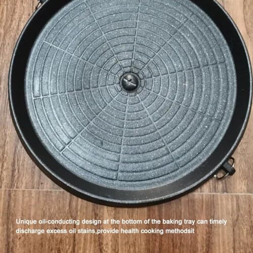 Poêle à gril coréenne antiadhésive ronde portable spéciale barbecue