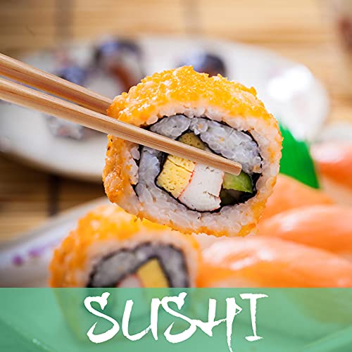 image for 10-Pairs Bamboo Chopsticks, GLAMFIELDS Reusable Chopsticks Set Classic