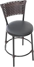 Banqueta Cozinha Bar Americana Baixa de Fibra Sintetica Cor:Preto