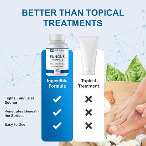 Nail Exodus - Vitality Healthy Nails - Premium Formula for Healthier Feet - 60 Capsules - Thumbnail 7
