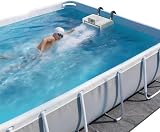 ECO POOLTECH Swim Current Machine for Above Ground Frame Pools: Safe 30V Low Voltage Stationary Swimming Trainer, 9-Speed Water Flow for...