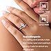Michooyel 1.5ct Marquise Cut 2in1 Women's Engagement Ring Simulated Wedding Bands Ring Bridal Set Sterling Silver Promise Ring For Women