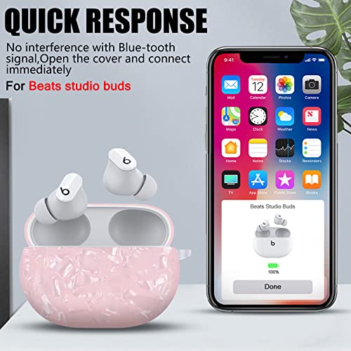 Coque Beats Studio Buds paillettes rose, le cadeau idéal pour fille - 4