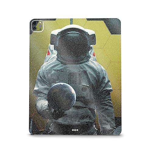 Image of MightySkins Carbon Fiber Skin Compatible with Apple iPad Pro 12.9 inch M2 6th Gen (2022) Full Wrap Kit - World in Your Hand | Protective, Durable Textured Carbon Fiber Finish | Made in The USA