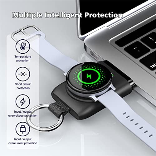 doeboe for Samsung Watch Charger, Portable Charger for Galaxy Watch 4 Charger, Galaxy Watch 3, Galaxy Active 2, Gear S3, 1400mAh with Keychain, USB C Galaxy Watch Accessories[1PC]