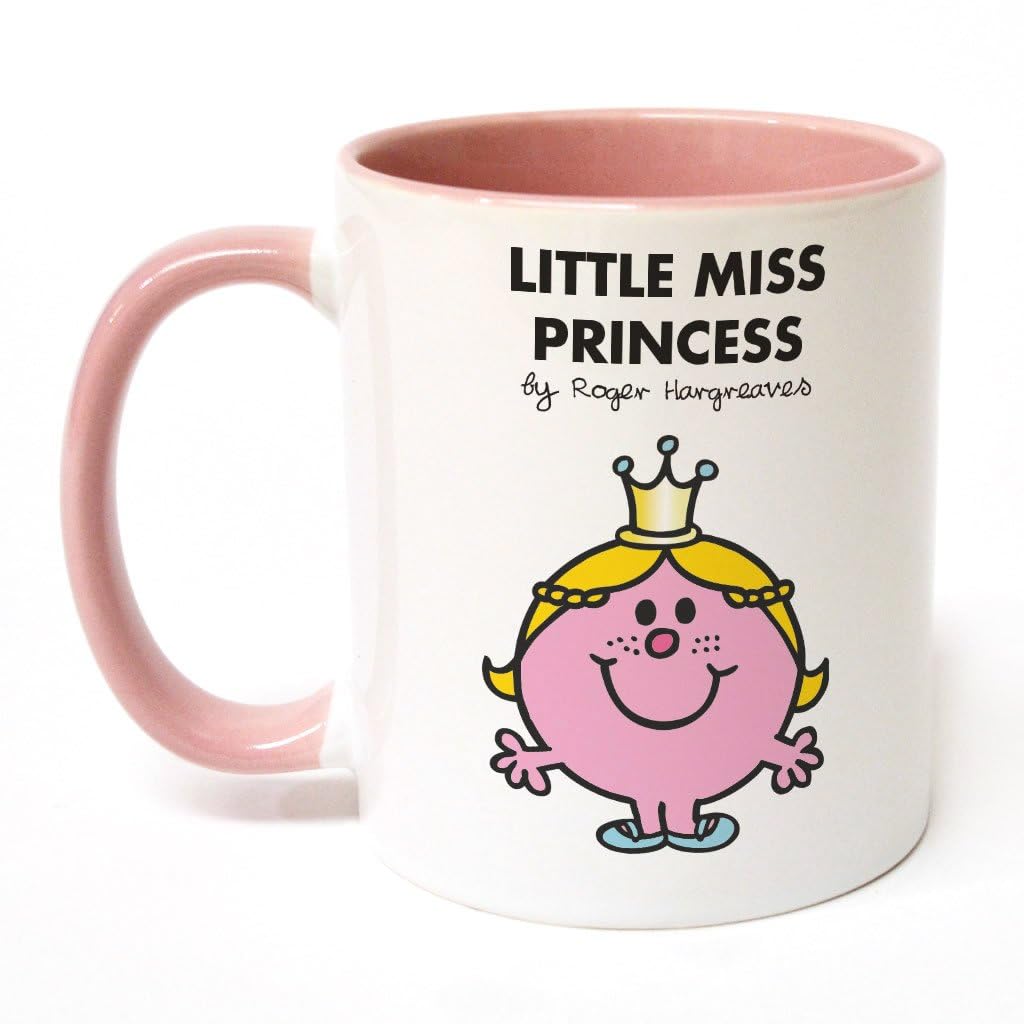 Mr. Men Little Miss Princess Large Porcelain Colour Handle Mug Little Miss