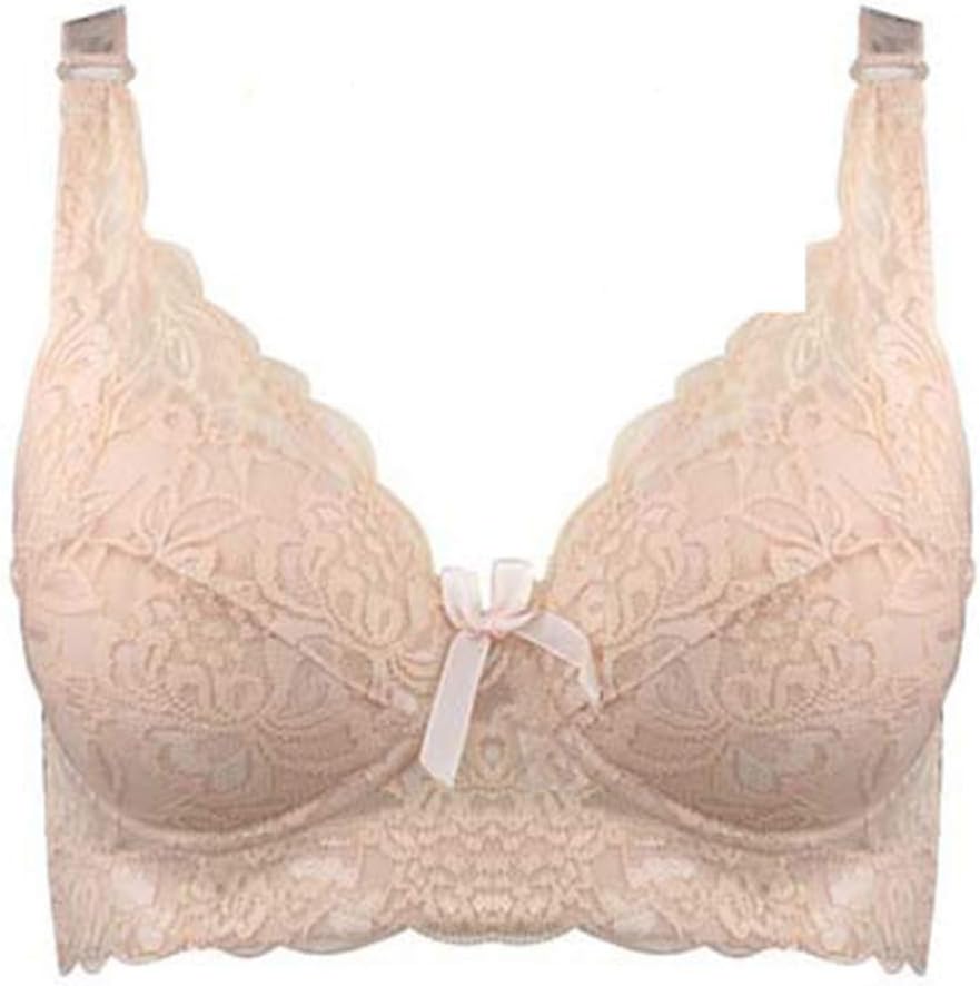 Sexy Women Lace Skin 3D Push Up Plus Size Underwire Bras 46 C