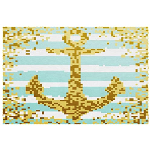 Sets de table mosaïque jaune pour repas en terrasse lot de 6