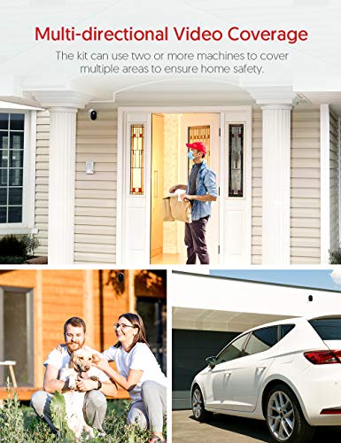 Victure Wireless Security Camera System,1080P Home Security Camera System, Rechargeable Battery 180-Day Battery Life, Face Recognize, IP65 Weatherproof, HD Night Vision, 2-Way Audio, Cloud Service