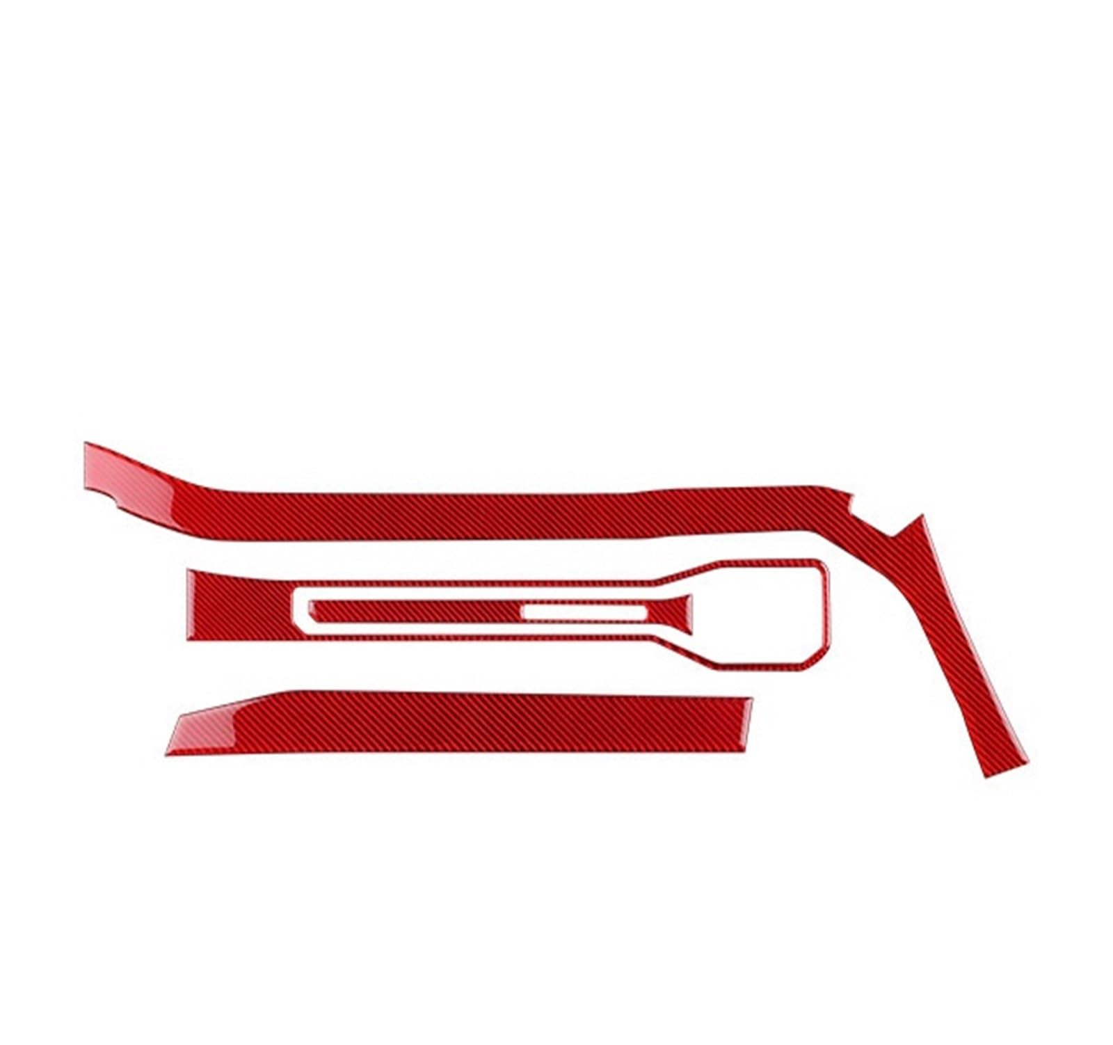 Car Trim Interior for Mustang GT for Dark for Horse for EcoBoost 2024 2026 LHD RHD Car Center Console AC Outlet Trim Interior Mouldings(C for LHD Red)