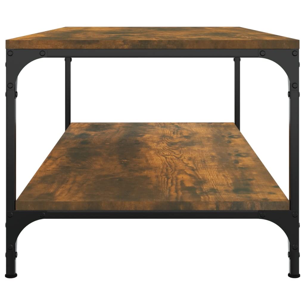 vidaXL Tavolino da Salotto Rovere Fumo 100x50x40 cm Legno Multistrato