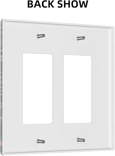 Miniatura 4 de Cubierta decorativa moderna para interruptor de luz, diseño de animales tropicales de selva silvestre, 2 bandas, cubierta decorativa de pared floral