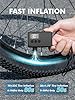 GPUTEK Mini Bike Tire Air Pump: Fast Inflate Portable Small Bicycle Electric Pump for Presta and Schrader Valves, 120 Psi High Pressure Pump with Digital Gauge for Road Bike, Mountain Bike, E-Bike #2