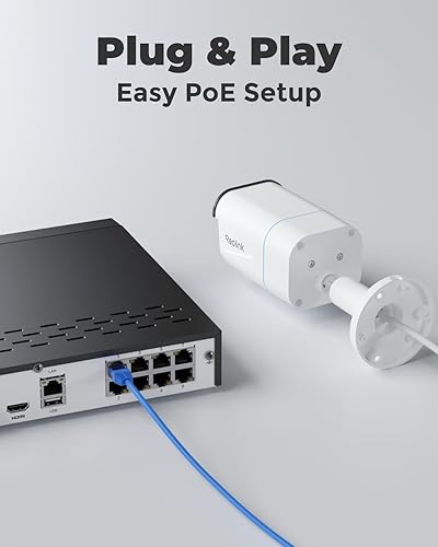 Miniatura 6 de REOLINK Sistema de cámara de seguridad 4K - H.265 4 cámaras de seguridad PoE cableadas con detección de vehículos personales, 8MP/4K 8CH NVR con