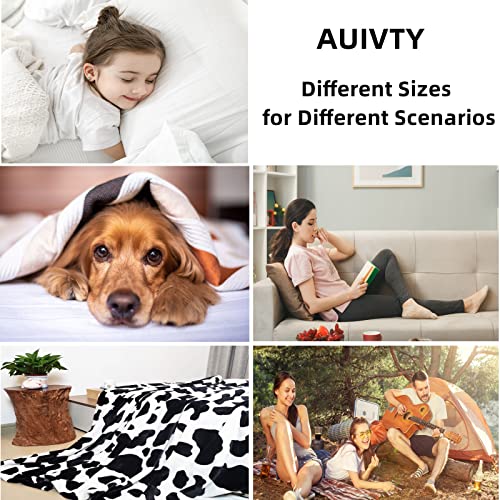 Cow Print Blanket, Fleece Cow Blanket For Kids Adults, Soft Cow Throw Blanket Cowhide Decor For Couch Sofa Bed (Cow 1, 40X50) #TOP3