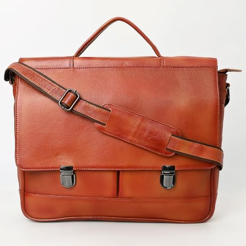 Briefcase Genuine Leather women bag western OHM118C2