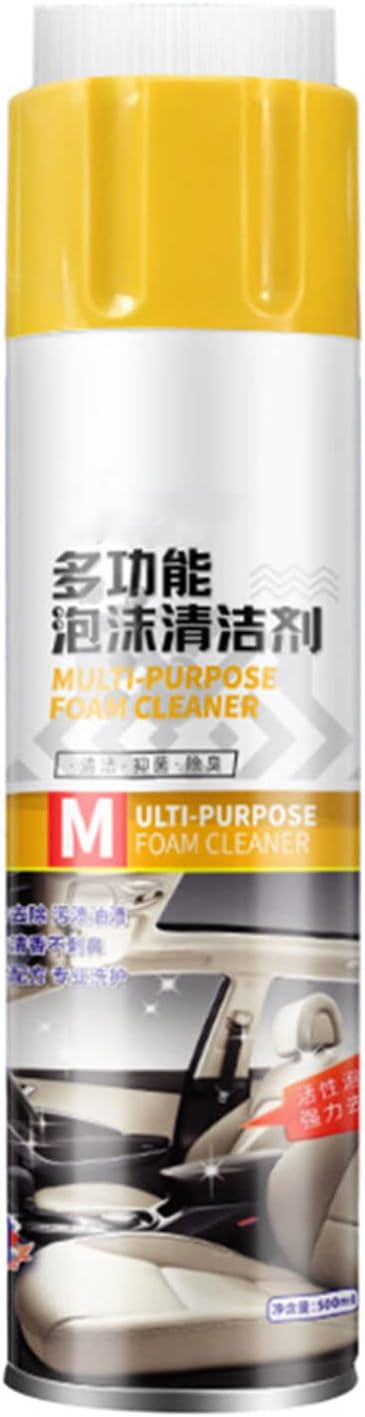 Ladaidra Brown fhgksm Chuichuagf Foam Cleaner,500ml Multifunction Foam Cleaner Multipurpose Cleaning Agent Car Interior Accessories Bathroom Accessories