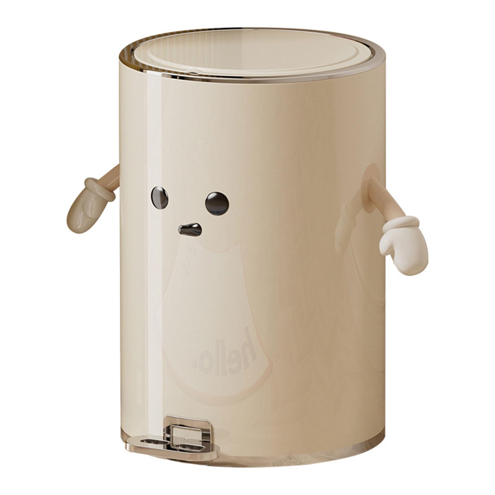 Elnwnnkc Trash Can Contemporary 8 Liter Foot Operated Garbage Bin with Soft Close Technology Stainless Control