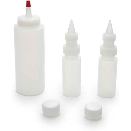 Fox Run Cake Decorating Set with 3 Icing Bottles
