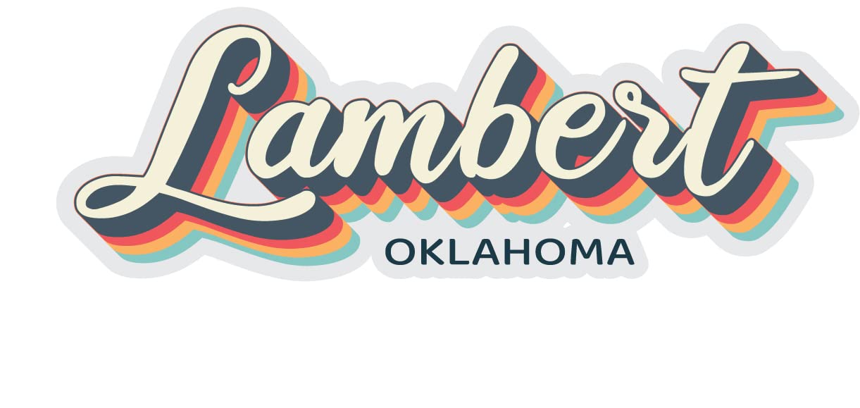 Lambert Oklahoma Souvenir 2-Inch Vinyl Decal Sticker 3D Design 2-Inch|Sticker