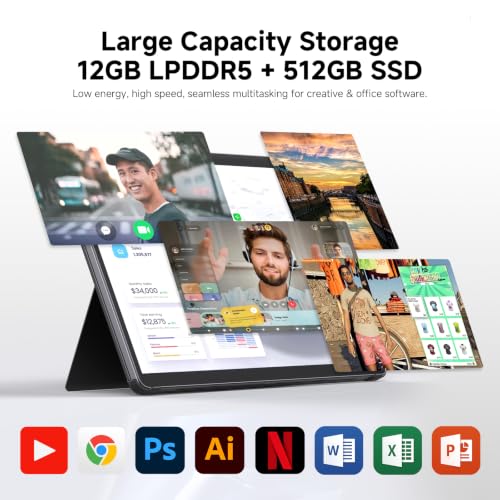 Image of CHUWI Hi10 Max 2 in 1 Laptop Tablet 12.96 inch, Intel Ultra 5 125U, 12GB LPDDR5 512GB SSD, AI Boost NPU, 12C /14T, Max 4.3GHz, IPS 2880 * 1920 Touchscreen, 4K Micro-HDMI, WiFi 6, BT 5.3, USB 3.2, Type C