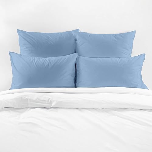 Miniatura 6 de Superity Linen Pillow Cases Queen Size - Open Enclosure - 2 Pack - 100% Soft and Comfortable Premium Cotton - Blue