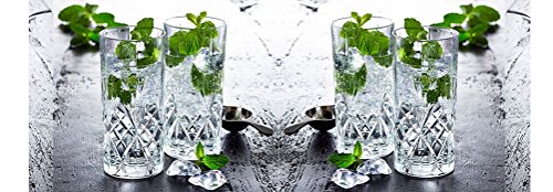 Set Of 6 Crystal Highball Durable Drinking Glasses Limited Edition Glassware Drinkware Cups/Coolers (11Oz) #TOP1