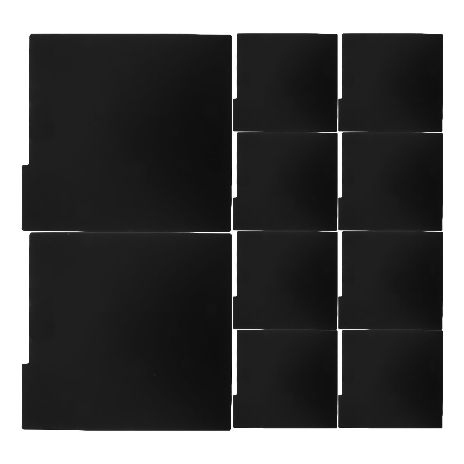 Alipis Divisori per Vinili in Plastica Pp Nero 15 Pezzi Riutilizzabili Design Creativo, Facile Installazione per Organizzazione Album e Scaffali di Registrazioni